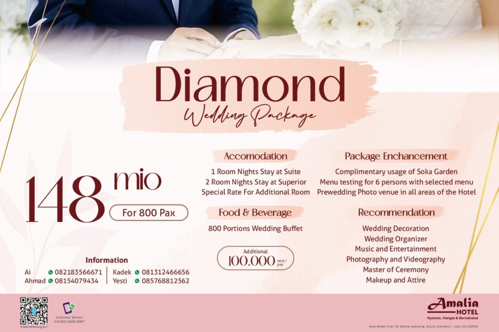 BROSUR DIAMOND WEDDING HOTEL AMALIA 298 x 447